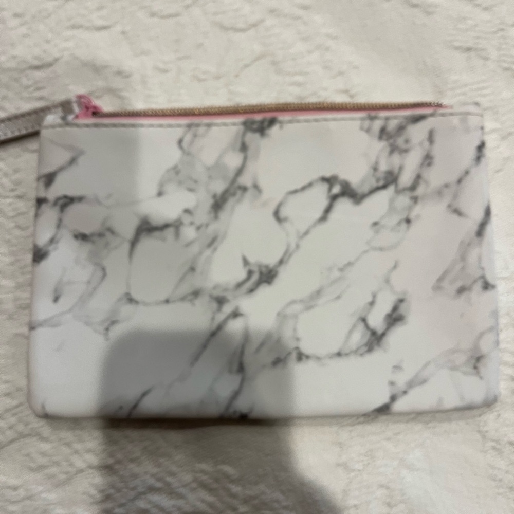 Elegant Marble Print Cosmetic Pouch